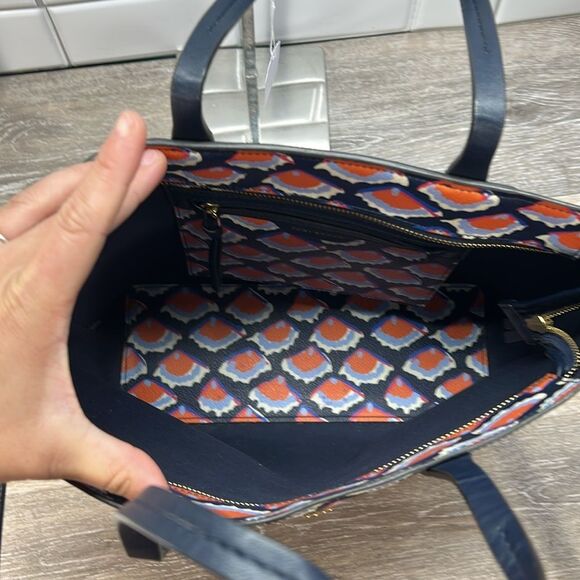 1819 Tory Burch Kerrington square Fiori print tote bag - Picture 4 of 13